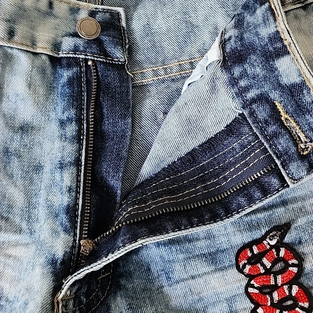 Blue  Patches Jeans